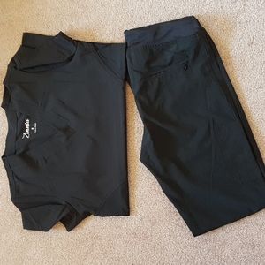 Zinnia black scrub set